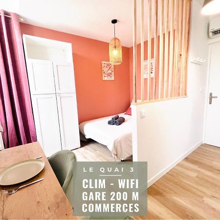 Le Quai 3 - Studio Neuf Lumineux Calme - Clim - Wifi - Gare A 200M Agen Exterior foto